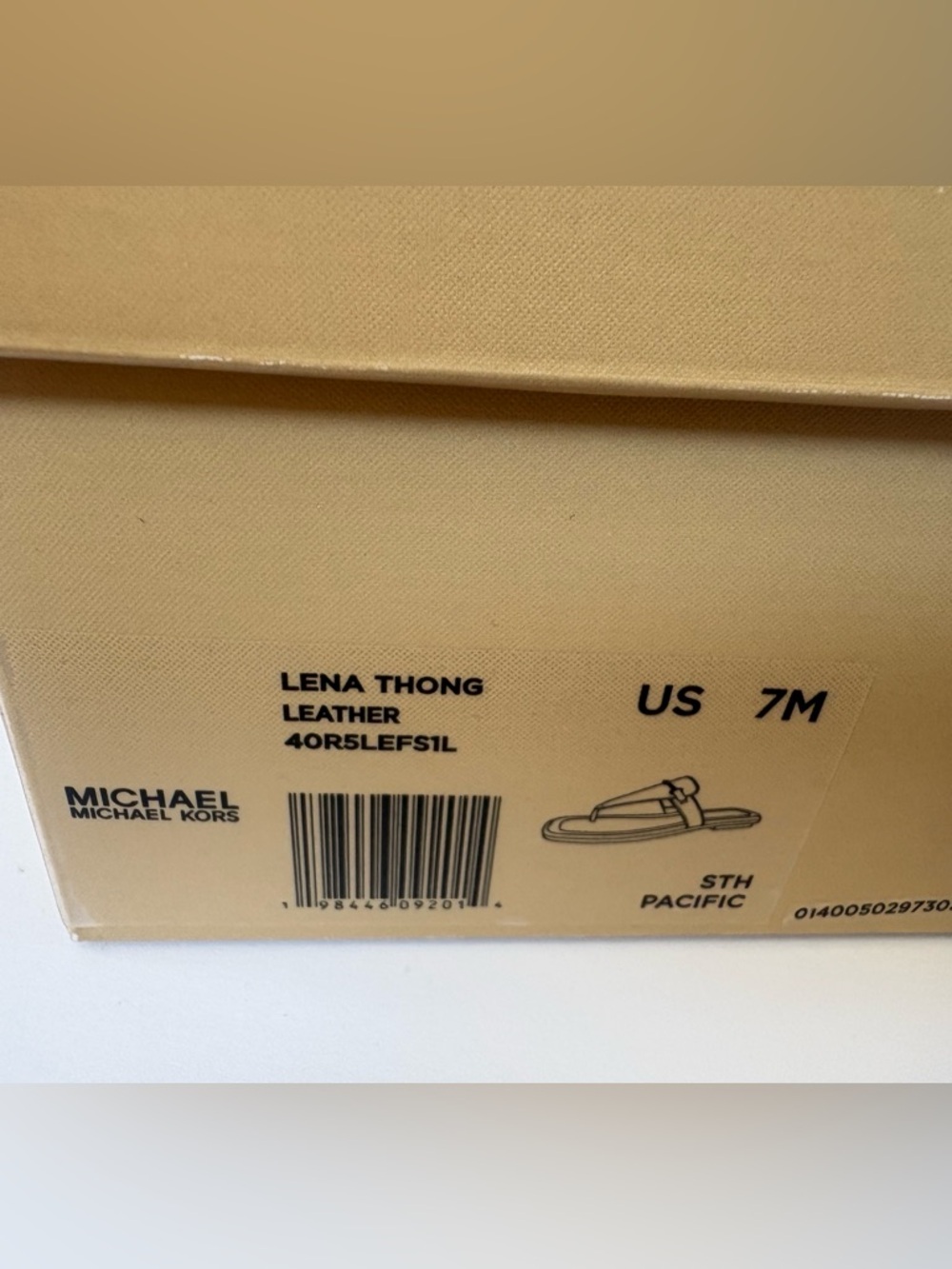 MICHAEL Michael Kors Lena Thong Sandal 7 M Pacific Blue NIB - Picture 4 of 10